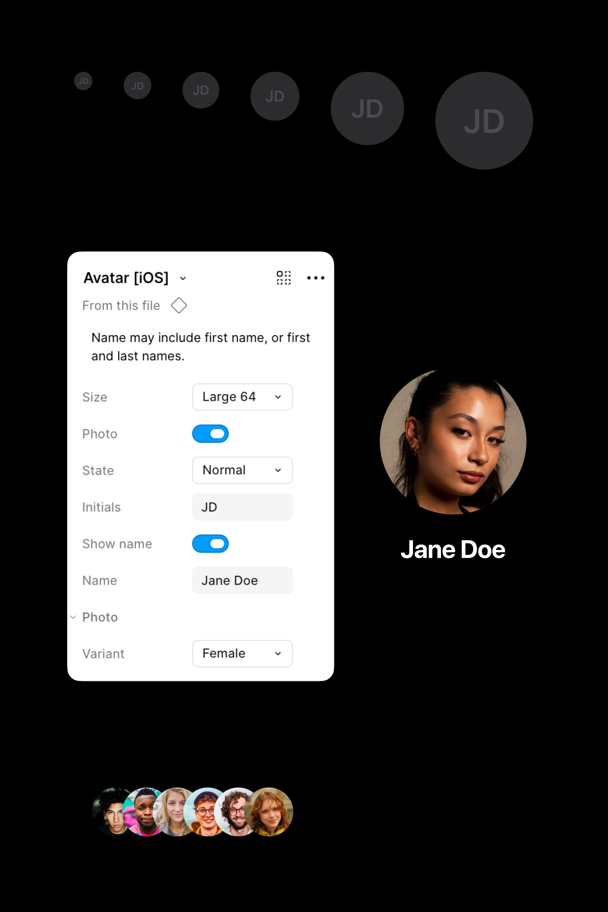 Avatar component